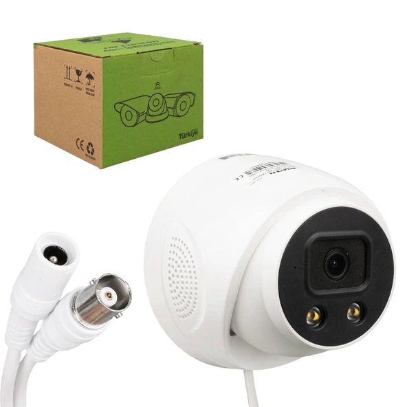 2MP COLOR VU 3.6 MM 2 ATOM LED PLASTİK KASA AHD DOME KAMERA PL-25273 (5047)