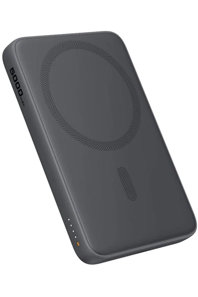 AUKEY PB-MS03-GY MagSafe MagFusion İnce 5000mAh 20W Power Bank - 1