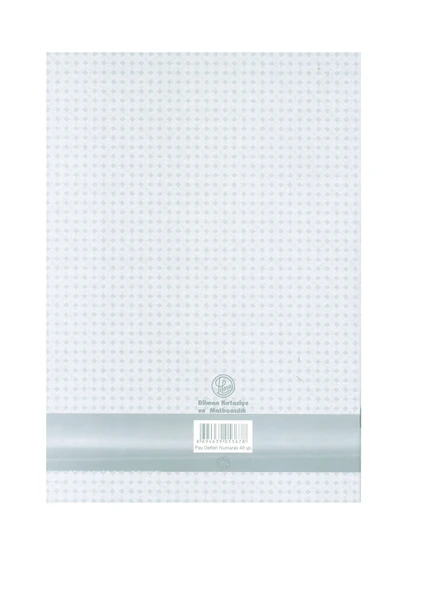 Yumuşak kapak 25x35 PAY DEFTERİ (NUMARALI 40yaprak) - Resim 3