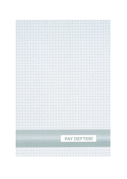 Yumuşak kapak 25x35 PAY DEFTERİ (NUMARALI 40yaprak)