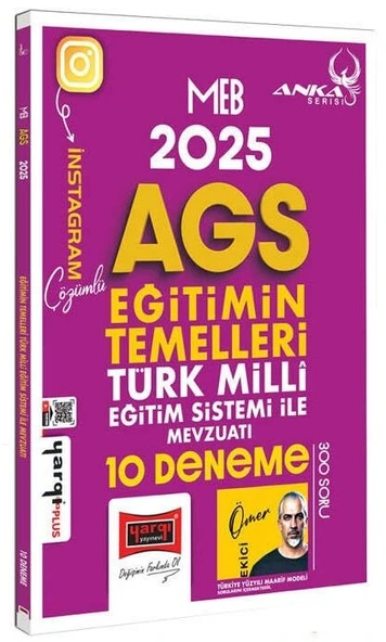 Yargı 2025 MEB-AGS Eğitimin Temelleri Türk Milli Eğitim Sistemi ile Mevzuatı 10 Deneme Çözümlü Anka Serisi - Ömer Ekici Yargı Yayınları