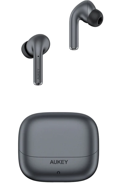 AUKEY EP-B1-GY Adaptif Hibrit ANC 10mm Sürücü Kablosuz Kulaklık 25 Saat Müzik - Koyu Gri