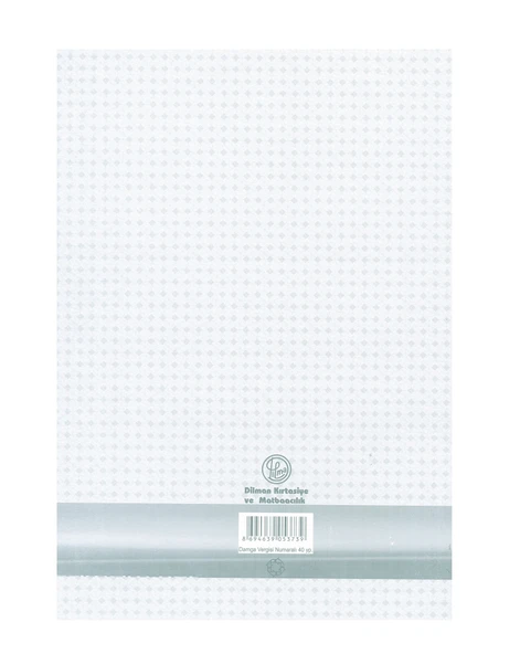 Yumuşak Kapak 25x35 Damga Vergisi (NUMARALI 40YAPRAK) - Resim 3