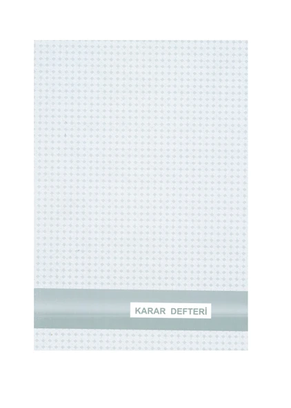 Yumuşak kapak 25x35 KARAR DEFTERİ (NUMARALI 40yaprak)