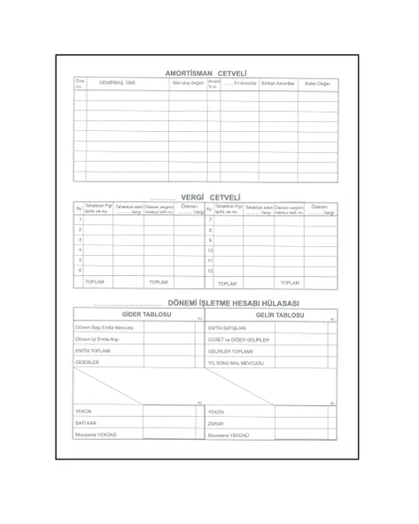 Yumuşak kapak 25x35 İŞLETME DEFTERİ (40yaprak) - Resim 3