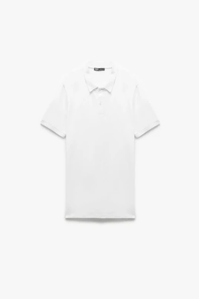 Koton Slim Fit Kısa Kollu Pike Kumaş Pamuklu Polo Yaka Tişört
