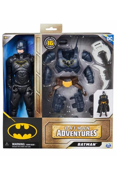 Spin Batman DC Comics Batman Adventures Action Figürü 30 cm Siyah