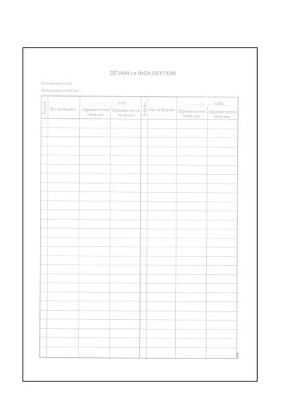 Yumuşak kapak 25x35 İMZA DEVAM (40yaprak) - Resim 2