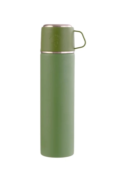 304 Paslanmaz Çelik 3 Bardaklı Termos Seti  Çay Kahve Piknik Kamp Yeşil - 5