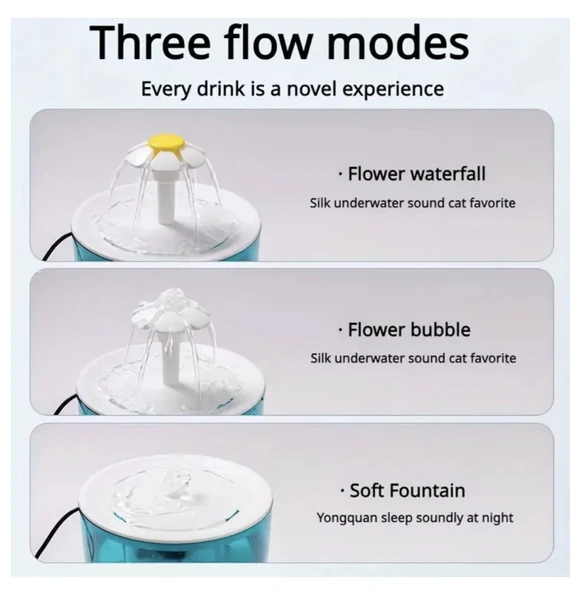 Catit Cat It Flower 3 Fonksiyonlu Çiçekli Kedi Su Pınarı - 3