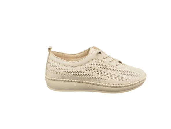 Punto 621204Z İç Dış Hakiki Deri Ortopedik Taban Günlük Kadın Casual Ayakkabı - 9