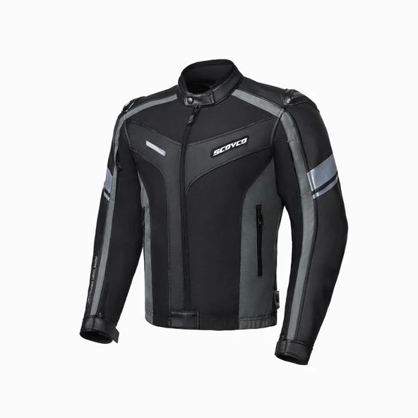 SCOYCO JK152 4 MEVSİM ERKEK MONT DERİ SİYAH