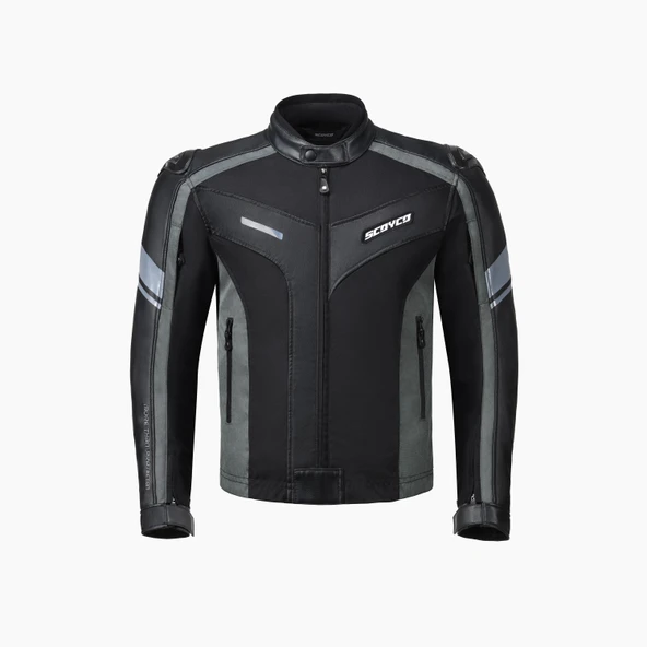 SCOYCO JK152 4 MEVSİM ERKEK MONT DERİ SİYAH - 2