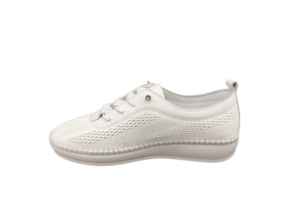 Punto 621204Z İç Dış Hakiki Deri Ortopedik Taban Günlük Kadın Casual Ayakkabı - 2