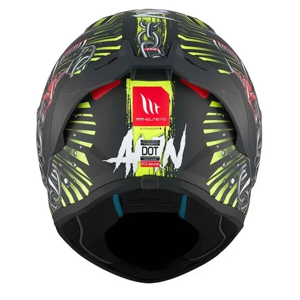 Mt Stinger 2 Akin A3 Mat Kapalı Motosiklet Kaskı - 6