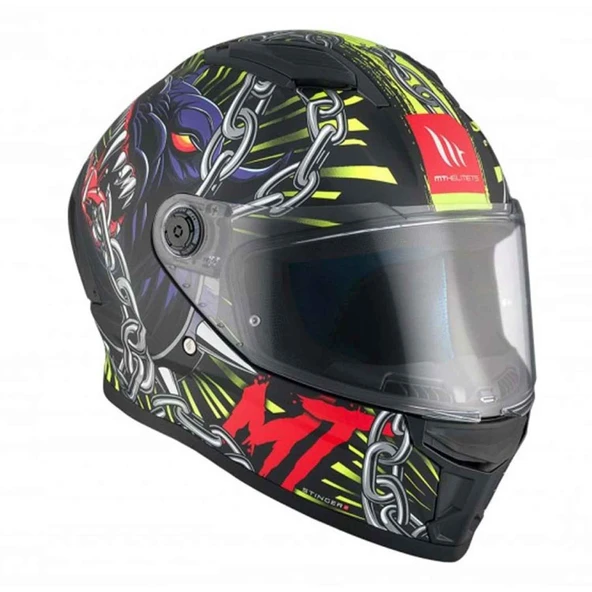 Mt Stinger 2 Akin A3 Mat Kapalı Motosiklet Kaskı - 3