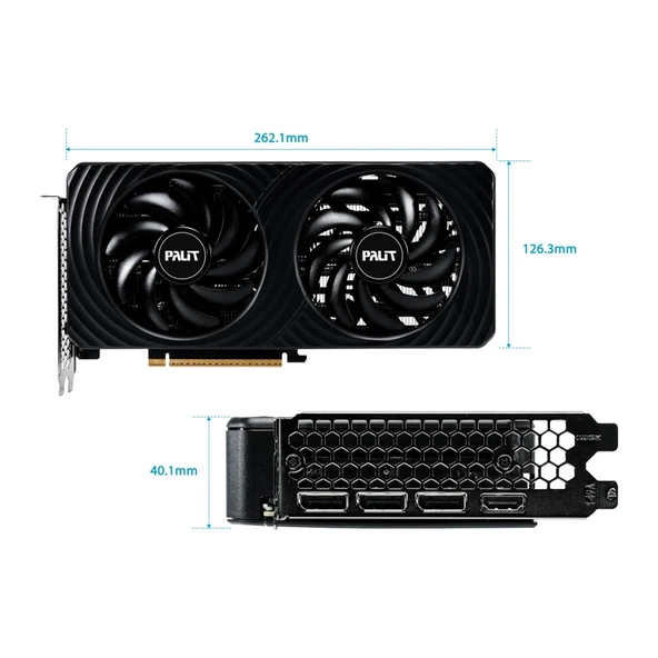Palit GeForce RTX 5060 Ti Dual 8GB DLSS 4 GDDR7 128 Bit Ekran Kartı - 8