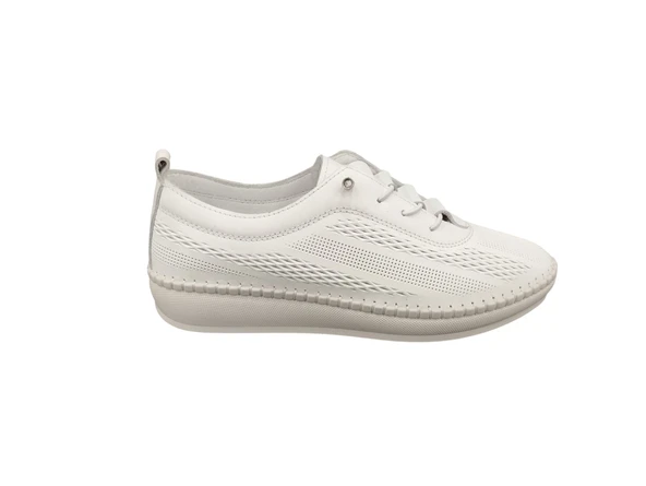 Punto 621204Z İç Dış Hakiki Deri Ortopedik Taban Günlük Kadın Casual Ayakkabı