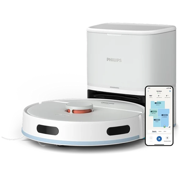 Philips HomeRun 2000 Serisi XU2100/20 Beyaz Çöp İstasyonlu Akıllı Robot Süpürge