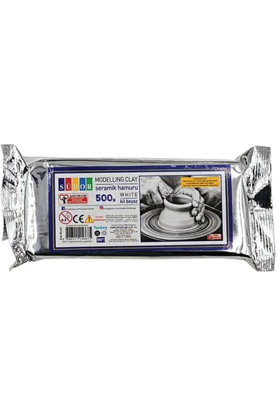 Seramik Hamuru / Beyaz Kil 500gr.