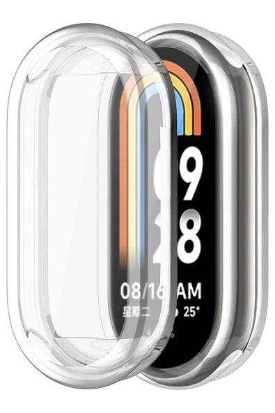 Xiaomi Mi Band 8 (360') Full Koruma Silikon Kılıf ( Ürün Sadece Kılıftır)