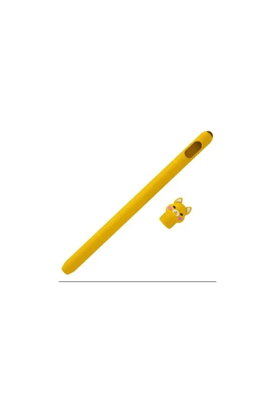 Apple Pencil 2. Nesil Uyumlu Koruyucu Silikon Kılıf  Sevimli Kedi Figürlü (ÜRÜN KALEM DEĞİLDİR)