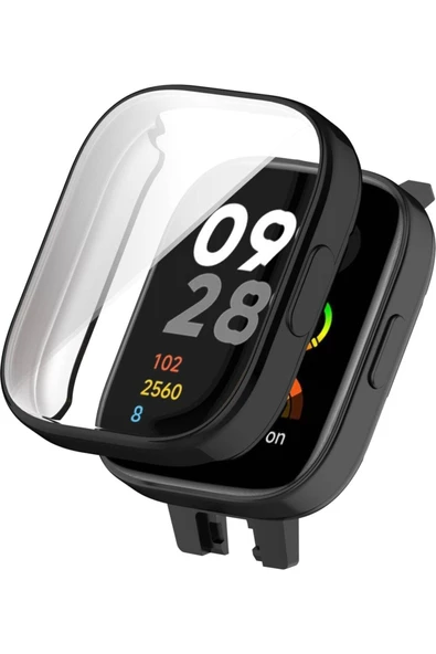 Xiaomi Redmi Watch 3 Lite Uyumlu Silikon Kılıf 360 Full