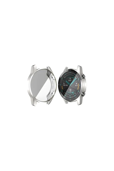 Huawei Watch Gt2 46MM 360 Tam Koruma Silikon Kılıf Koruyucu