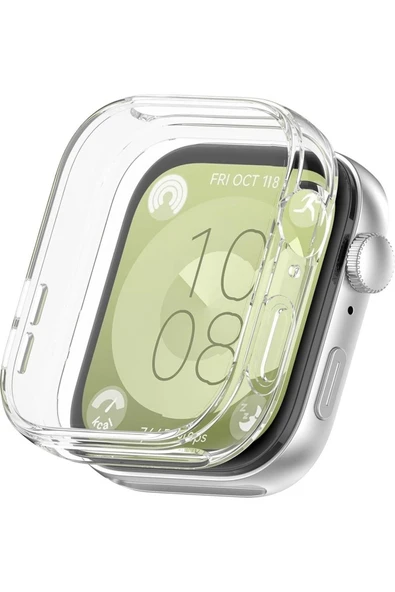 Huawei Watch Fit 3 Uyumlu 360 Full Silikon Kılıf - 2