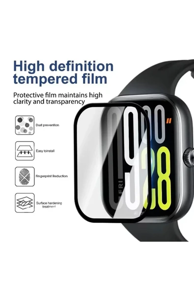 Redmi Watch 5 Akıllı Saat Uyumlu Tam Kaplayan Nano Ekran Koruyucu ( 2 Adet )