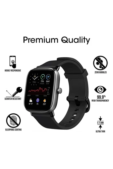 Amazfit Gts 2 Uyumlu 5d Nano Ekran Koruyucu 2 ADET - 3