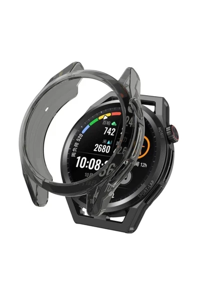 Huawei Watch Gt Runner Uyumlu Silikon Ekran ve Kasa Koruyucu Kılıf