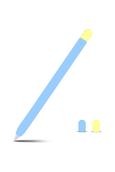 Apple Pencil 2. Nesil Uyumlu Silikon Koruma Kılıfı (2 Silikon Başlık)(Ürün Kalem Değildir)