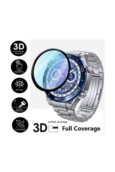 Huawei Watch Ultimate Uyumlu 5d Nano Ekran Koruyucu 2 ADET - 5