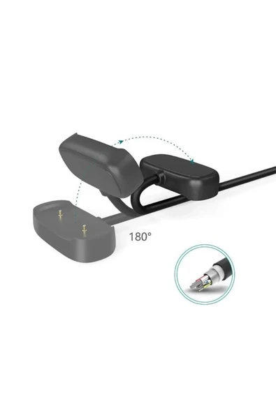 Amazfit Bip 3 - Amazfit Bip 3 Pro Uyumlu Manyetik USB Şarj Kablosu - 4