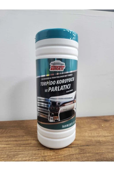 TORPİDO KORUYUCU VE PARLATICI ISLAK HAVLU PLASTİK KUTU 50' Lİ