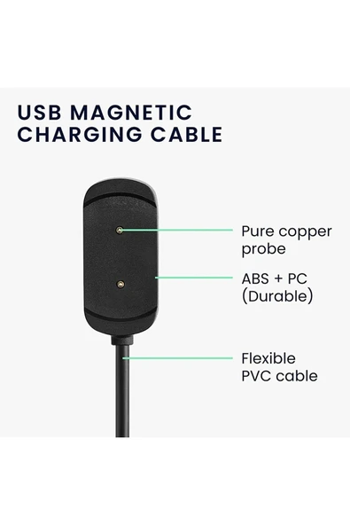 Amazfit T-Rex Gtr Gts Akıllı Saat Uyumlu USB Şarj Kablosu - 5