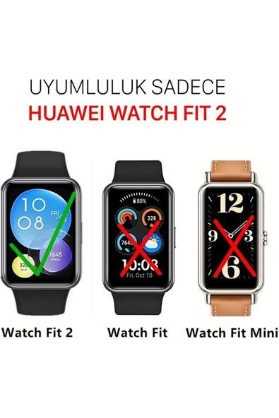 Huawei Watch Fit 2 Uyumlu 5d Nano Ekran Koruyucu 2 ADET - 4