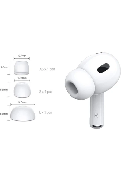 Pro ve Pro 2 Uyumlu 3 Çift Yedek Kulak Uçları ( Ürün Kulaklık Değildir ) - 2