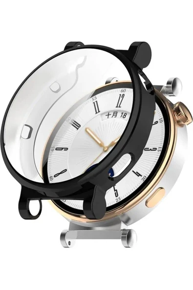 Huawei Watch Gt4 (41MM) Uyumlu 360 Full Round Soft Silikon Kılıf - 1