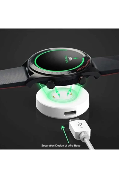 Huawei Watch Gt 2 46mm Uyumlu Manyetik USB Şarj Kablosu 1 Metre - 2