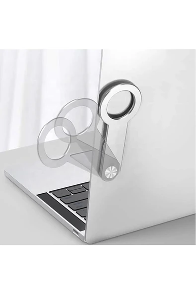 Mıknatıslı Tüm Tlefonlara Uyumlu Tablet Leptop Ekranı Telefon Tutucu Monitör Standı - 4