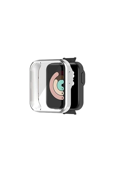 Xiaomi Mi Watch Lite Uyumlu 360 Koruma Ultra Önü Kapalı Silikon Kılıf