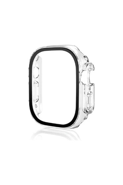 Apple Watch Ultra 49MM 360 Derece Camlı Full Çerçeve Koruma - 4