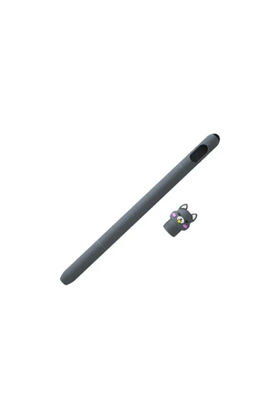 Apple Pencil 2. Nesil Uyumlu Koruyucu Silikon Kılıf  Sevimli Kedi Figürlü (ÜRÜN KALEM DEĞİLDİR) - 2