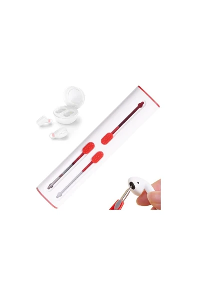 Airpoods 1.2.3.4. Nesil Airpoods Pro / Pro 2. Nesil Uyumlu 3 In 1 Temizleme Kiti - 3