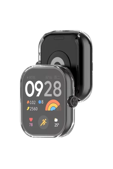 Xiaomi Redmi Watch 4 Uyumlu Silikon Kılıf 360 Full - 4