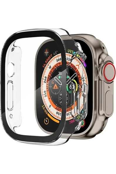 Apple Watch Ultra 49MM 360 Derece Camlı Full Çerçeve Koruma