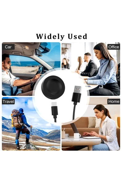 Huawei Watch GT 5 (46MM - 41MM) Uyumlu Manyetik USB Şarj Kablosu 1 Metre - 3