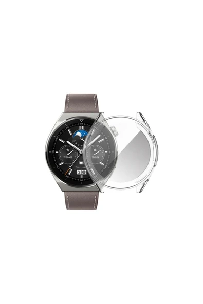 Huawei Watch Gt 3 Pro 46MM 360° Full Koruma Ultra Ince Silikon Kılıf